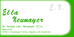 ella neumayer business card